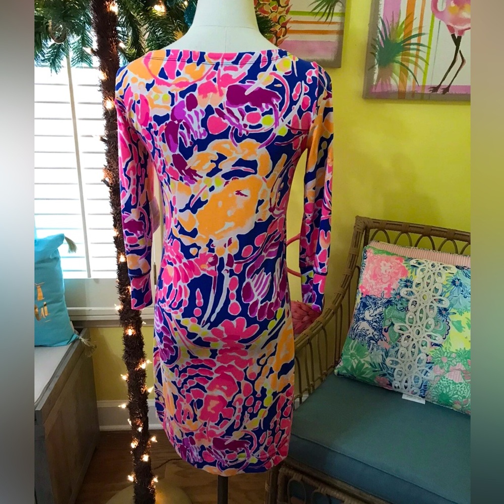 Lilly Pulitzer NWT UPF 50+ Sophie Shift Dress Catch and Release Size XS - Picture 3 of 5